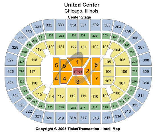 United Center Virtual Seating Chart