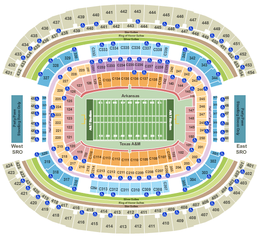 Texas A&M Aggies AT&T Stadium tickets College Football - Big 12 TAMU ...