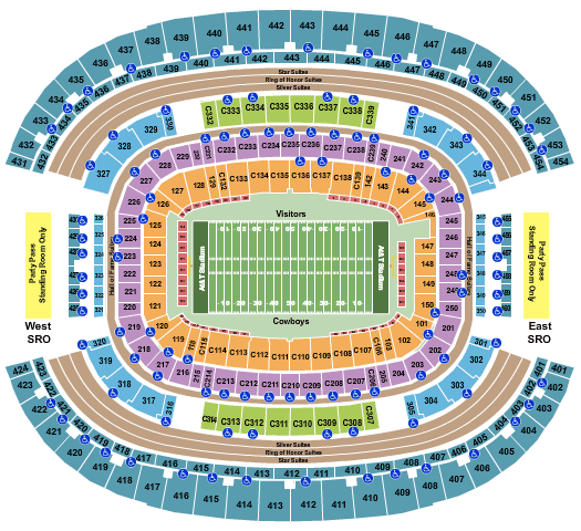 Los Angeles Coliseum Seating Chart Rows Seat Numbers And.