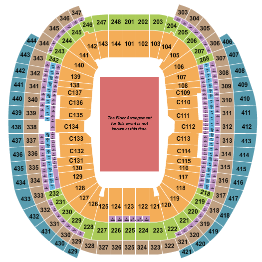 Allegiant Stadium Seating Chart + Rows, Seats and Club Seats