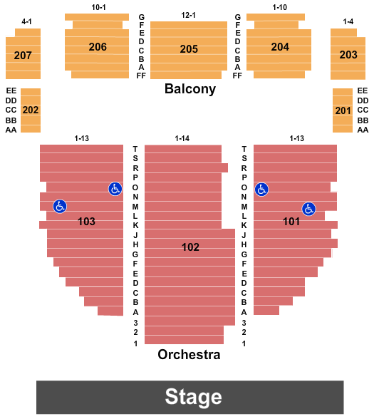 Arcada Theater Seating Chart.