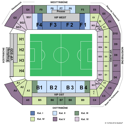Veltins Arena Seating Plan