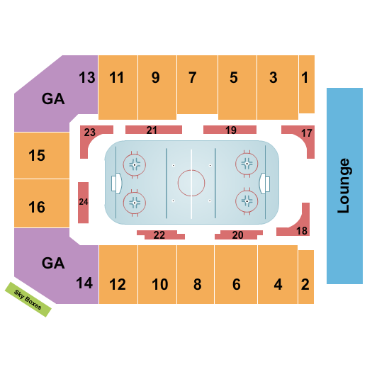 Buccaneer Arena Seating Chart | Buccaneer Arena Event 2024 Tickets