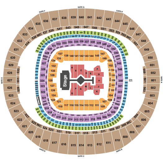 Mercedes Benz Superdome Seating Chart