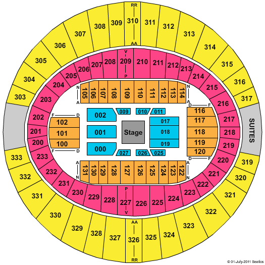 Disney On Ice Tickets | Seating Chart | Cajundome | Center Stage