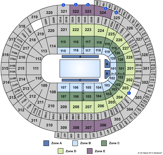 Canadian Tire Centre Seating Chart View | Elcho Table