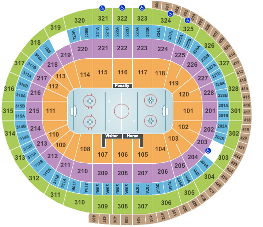 Disney On Ice Tickets | Seating Chart | Canadian Tire Centre | Hockey