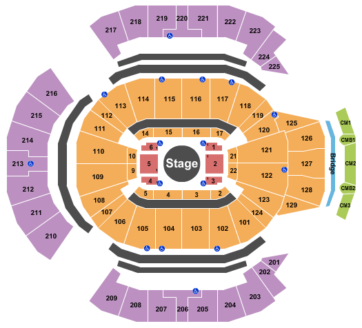 Moda Center Metallica Seating Chart - Moda Center Rose Garden Arena Seat Ro...