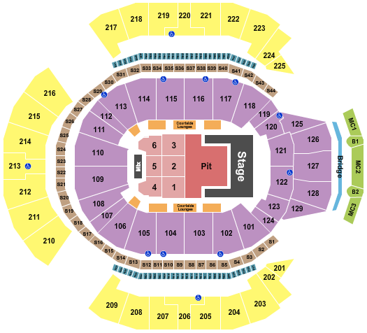 Chase Center Seating 