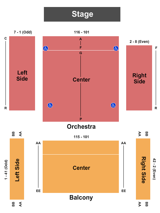 Clayton Opera House Seating Chart Clayton Opera House Event tickets