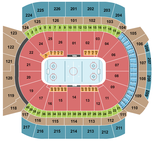 Oprah Tour - Climate Pledge Arena Seating Chart - Hockey 1