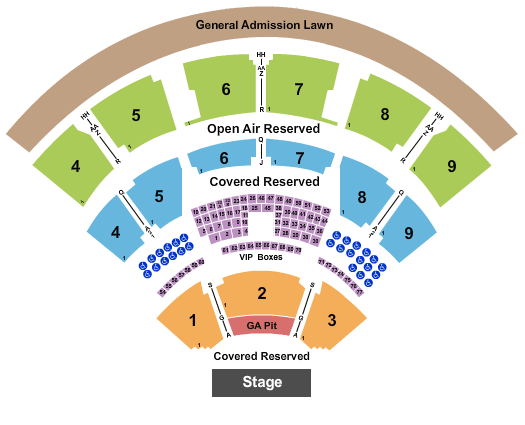 View seating chart.