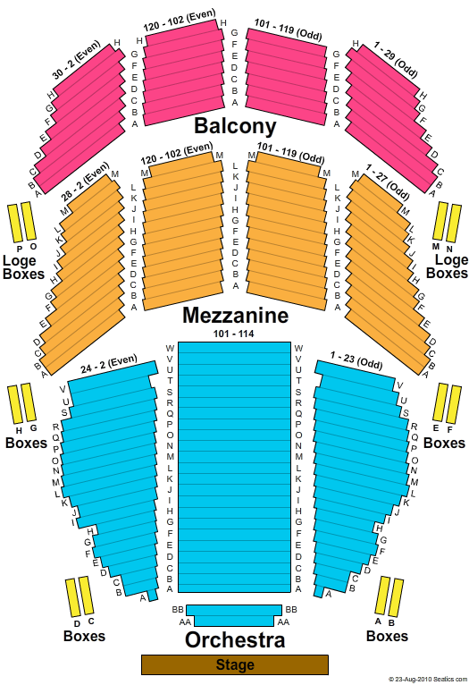 Jersey Boys Boston Tickets | Seating Chart | Citi Emerson Colonial Theatre