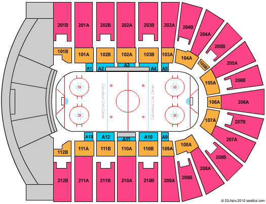 Disney On Ice Tickets | Seating Chart | Columbus Civic Center | Hockey