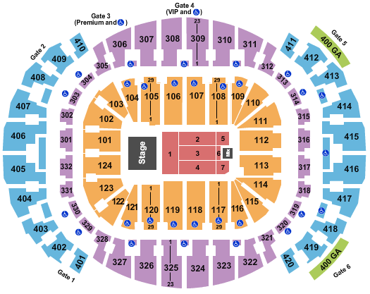 Breakdown Of The American Airlines Arena Seating Chart