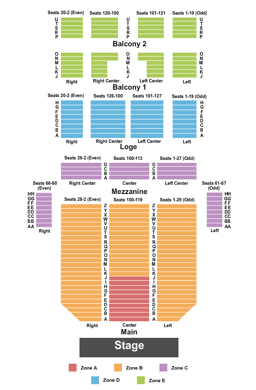 Lakeland Center Youkey Theatre Seating Chart - Rp Funding Lakeland Seating...