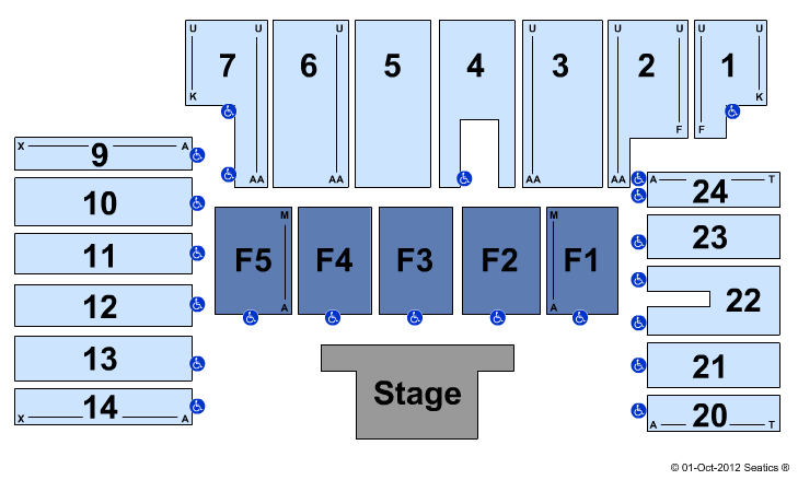 Five Flags Center Seating Chart