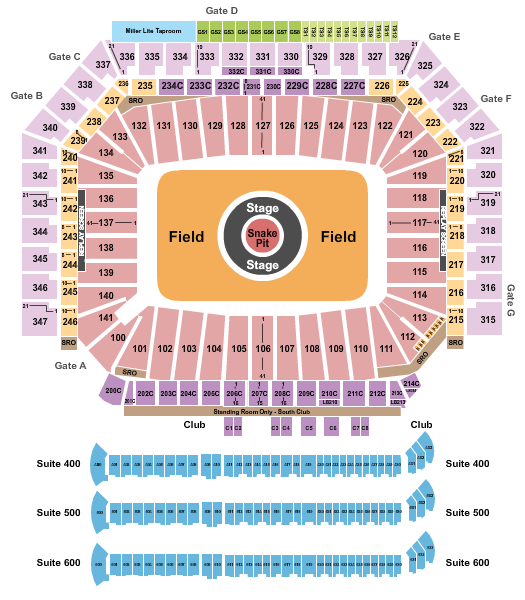 Ford Field Seating Chart Ford Field Event tickets & Schedule