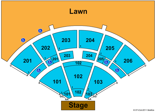 Ford park pavillion seating #8