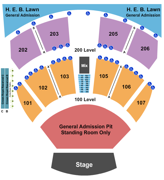 Austin360 Amphitheater Seating Chart Austin360 Amphitheater Event