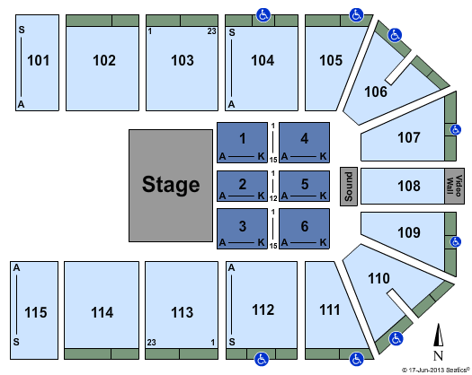 Hartman Arena Seating Chart With Seat Numbers