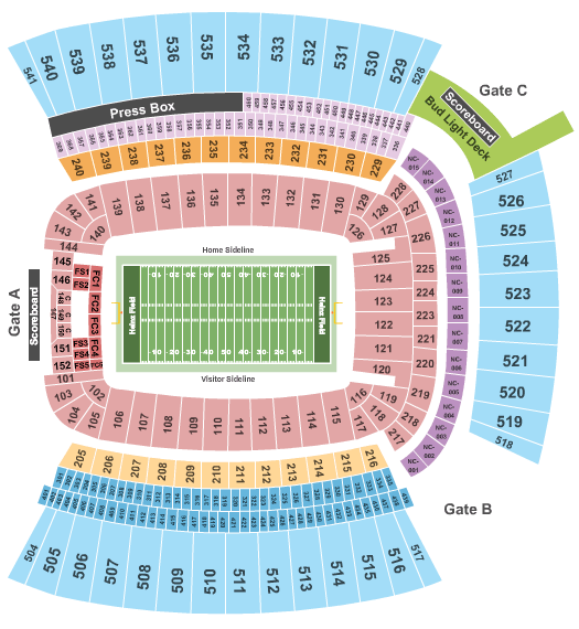 Heinz Field Seating Chart