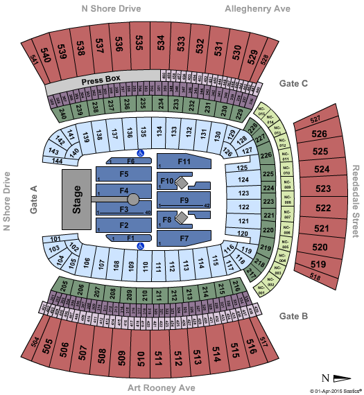 The Rolling Stones Pittsburgh 2015 Tickets, Heinz Field