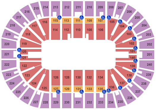 Heritage Bank Center - Seating Charts
