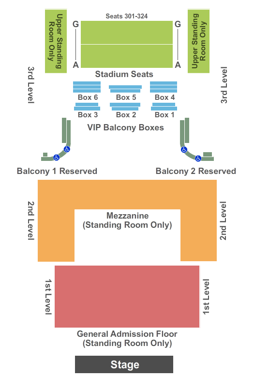 Blues Stadium Seating Chart