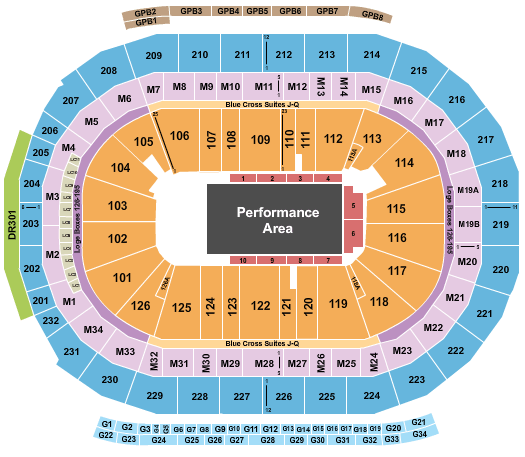 Little Caesars Arena Seating Chart Shania Twain | Elcho Table