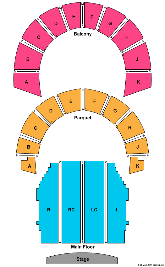 Memorial Auditorium Seating Chart
