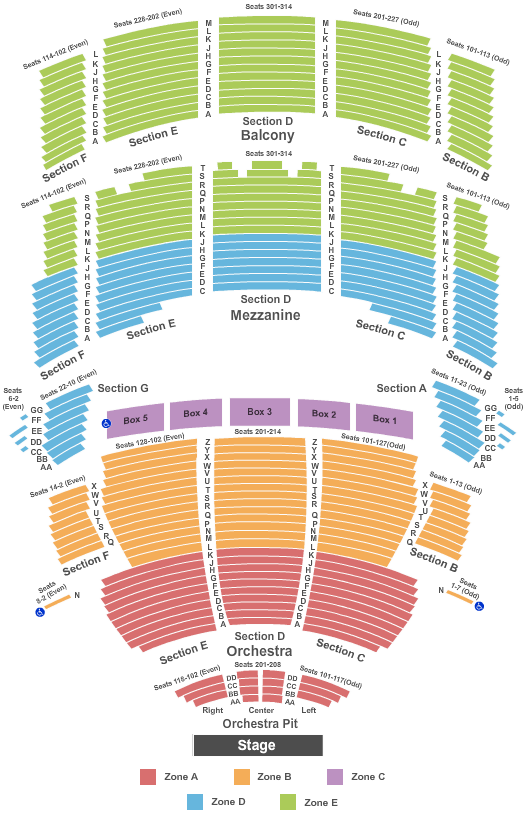 Mortensen Hall Bushnell Theatre Seating Chart Mortensen Hall