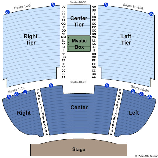 Minneapolis Concert Tickets | Seating Chart | Mystic Lake Showroom ...