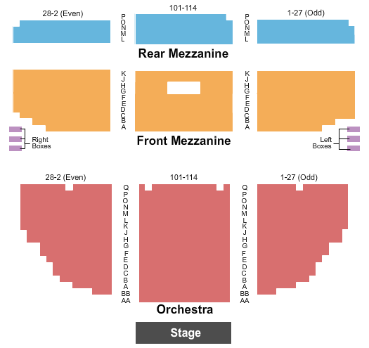 Nederlander Theatre Seating Chart | Nederlander Theatre Event tickets