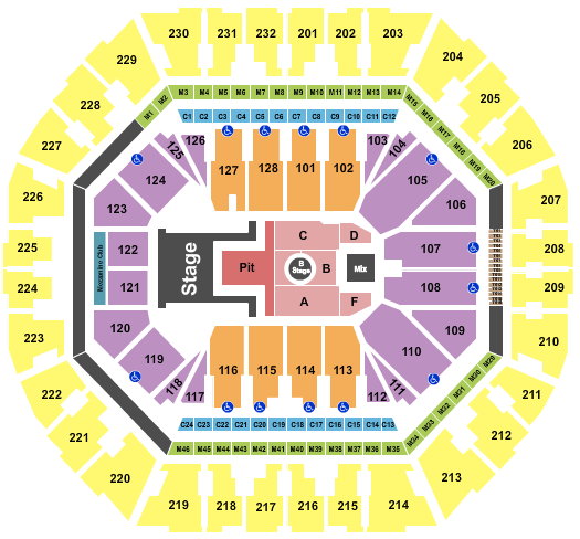 Oracle Arena Seating Chart With Seat Numbers