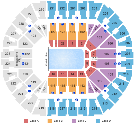 rabobank arena seating chart with seat numbers