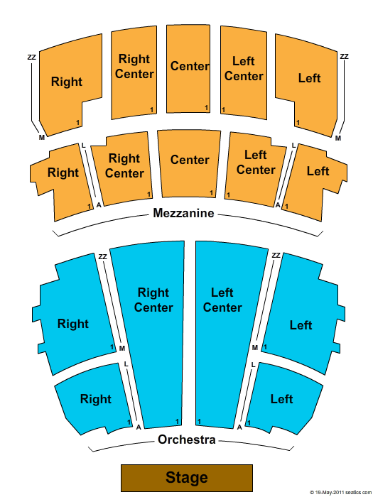 Peabody Opera House Seating Chart