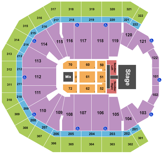 Kenny Chesney Seating Chart