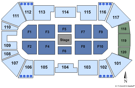 scheels arena seating chart - Focus