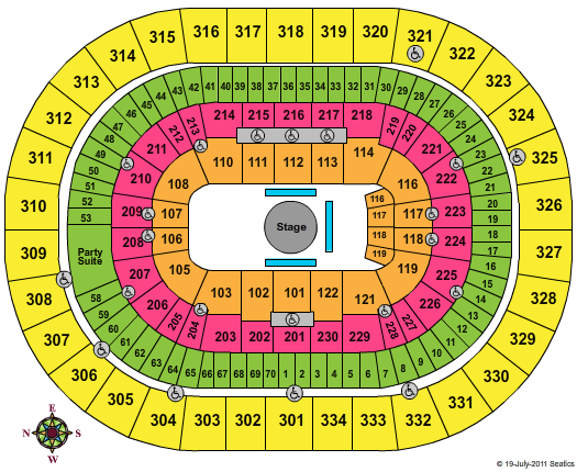 Ringling Bros. Tickets | Seating Chart | Moda Center at the Rose ...