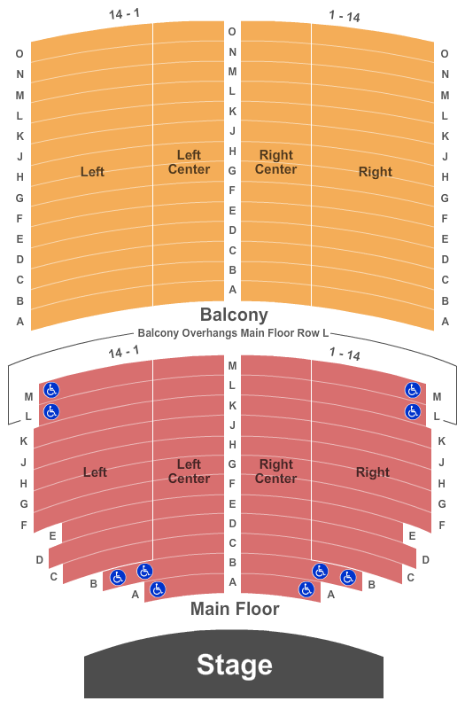 Sioux Falls Orpheum Theater Seating Chart | Sioux Falls Orpheum Theater
