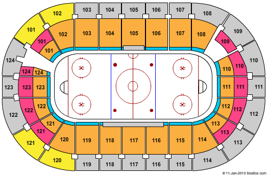 Long Island Medium Tickets - Santander Arena Seating Chart - Hockey