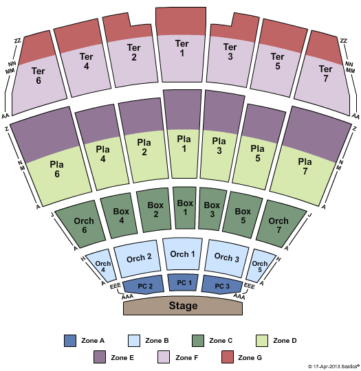 Starlight Theatre Seating Chart