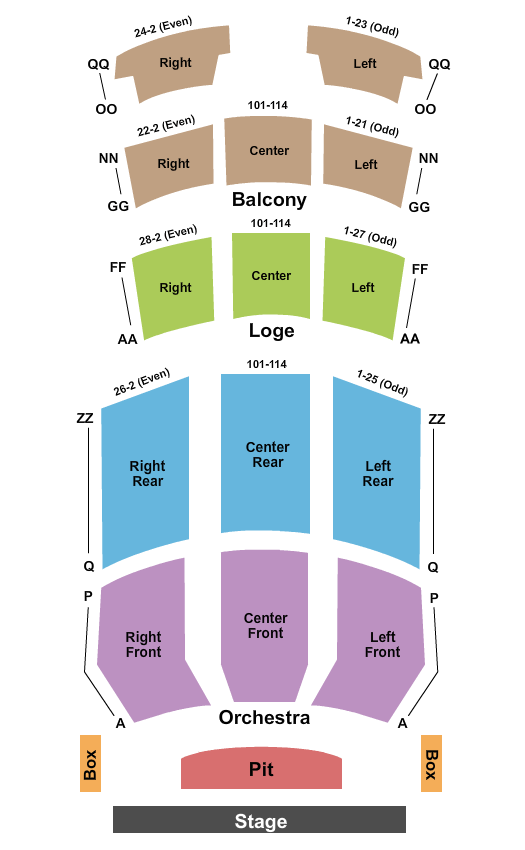 State Theatre Easton Seating Chart State Theatre Easton Event