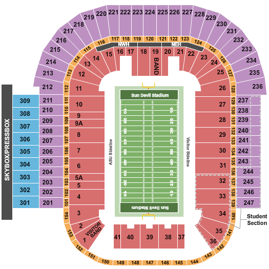 Sun Devil Stadium Tickets Phoenix, AZ - Sun Devil Stadium events 2017 ...
