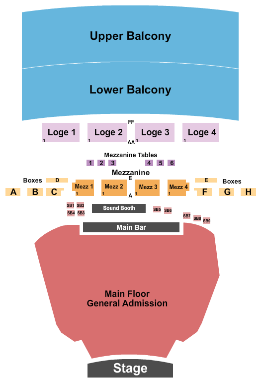 The Fillmore - Detroit Seating Chart | The Fillmore - Detroit Event ...
