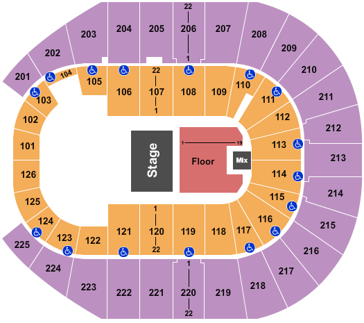 Disney On Ice Tickets | Seating Chart | Simmons Bank Arena | Halfhouse