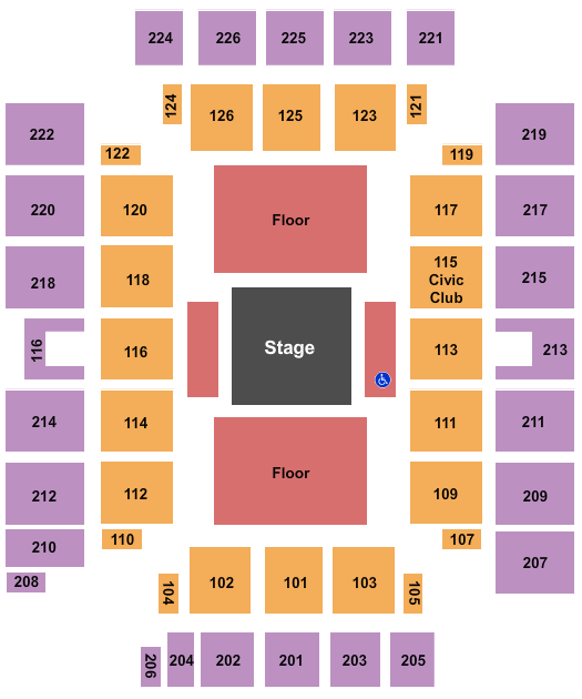 Wicomico Civic Center Seating Chart | Wicomico Civic Center Event ...