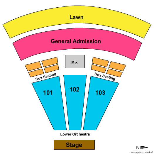 Charlotte Pavilion Seating Chart